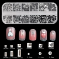 Vista detallada del kit de diamantes de imitación para uñas con 12 rejillas y tamaños - Tira de Diamantes de Imitación de Fondo Plano (12TZ-04)