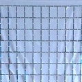 White square cut-out fringe curtain background for wedding and party wall decoration - White