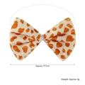Giraffe print bow tie accessory with elastic band for Halloween pet and kid costumes - Regular Bowtie / Yellow Giraffe