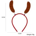 Funny Oktoberfest headband with sausage design, size 22x15cm for party costumes - Sausage Style