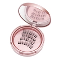 Magnetic eyelashes set in a pink round mirror case with 8 pieces on a glitter base - 008