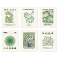 6er Set Matisse und Van Gogh Stil Leinwanddrucke für moderne Wanddekoration Kunst - 20*25cm / Stil B Leinwandkern