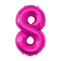 Número 8 Rosa Roja