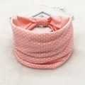 Pink polka dot elastic cotton headband in Bohemian style for women fitness and yoga - 48-Pink Polka Dot