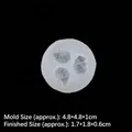 Molde de silicona blanca para conchas marinas, 4,8 cm, para fondant o manualidades de bricolaje - 8#--Transparente 3#15-191 (Molde de elementos de vida marina)