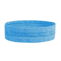 Blue elastic sports headband with moisture-wicking fabric texture for fitness - Sky Blue