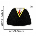 Black and gold 2025 graduation season embroidered patch with dimensions 4.7x6cm - Academic Uniform Style-1#