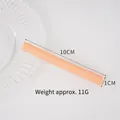 Realistic 10cm PVC chocolate stick toy in macaron tan color with ribbed texture - Orange Chocolate Stick
