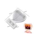 Stampo in silicone a forma di cuore per cornici in resina con misure per fai-da-te - Cornice a Cuore - Piccola