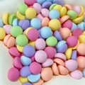Mix of colorful resin beads in candy colors for DIY jewelry and nail art - 23# Matte Round Bean (Small)