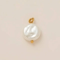 Round Pearl Disk Pendant
