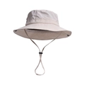 Waterproof quick-dry beige outdoor sun hat with adjustable drawstring for hiking - 56-60cm / Off White