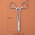 Pinza per piercing in acciaio inossidabile da 13cm con anello interno da 2,5cm di diametro - Pinze per perline con foro da 3 mm