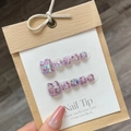 Unghie finte per piedi con glitter rosa e punte di diverse dimensioni su base bianca - Grande (L)