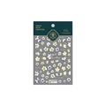 Adesivi per unghie 3D a rilievo con camelie bianche e viola, design floreale TS-1543 - TS-1543 Camelia in Fiore - Nuovo Rilievo