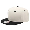 M (56-58cm) Beige Top Black Brim