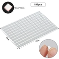 Mosaico de espejo autoadhesivo plateado con 150 piezas para decoración de paredes DIY - Plata 15*10cm (Azulejos 10x10mm)