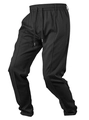 Pantalón deportivo negro para hombre con cintura elástica de cordón y detalle de pliegue - S / Negro