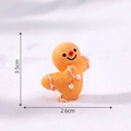 Miniature resin gingerbread man figurine for DIY Christmas decor, 3.5cm tall - 7# Gingerbread Man
