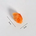 Realistic fried chicken nugget PVC keychain pendant with 3cm x 2cm texture detail - Roasted Popcorn Chicken (No Hook)