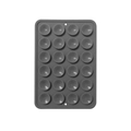Dark gray silicone phone case suction mount with 24 sticky cups for anti-slip grip - Thickened Style (24-Suction Cup) / Dark Gray