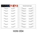 Waterproof eyelash tattoo sticker HJM-004 set with application guide for quick eye makeup - HJM-004