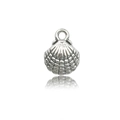 Ciondolo a conchiglia in lega d'argento per braccialetti e gioielli a tema marino - Conchiglia (10x13mm)