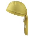 Close-up of yellow breathable honeycomb mesh fabric on a cycling bandana cap - Light Yellow