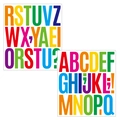 Set of two colorful 3-inch waterproof alphabet stickers with letters and symbols - Letters (P66)