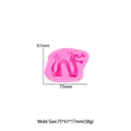 Rosa Silikonform mit chinesischem Drachen für Fondant, Formgröße 75x61x17mm Detailansicht - Chinesischer Drache Stil 2