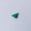 Green heart-shaped magnetic clasp connectors for DIY bracelets and necklaces - Heart / Green