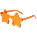Gafas de sol infantiles de estrella naranja sin montura para fiestas y eventos - Naranja