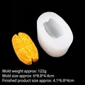 Stampo in silicone per dolci realistici con prodotto finito giallo su sfondo nero puro - 2# Bastoncino di Pasta Fritta Grasso Piccolo B362 Trasparente
