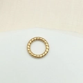 Anello di connessione dorato con design a treccia per gioielli fai da te in metallo - Stile 10 (Intreccio Dorato Extra Fine)