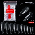 Set van 500 transparante stiletto kunstnagels in 10 maten voor professionele manicure - Stijl 23# / 500 Stuks / Transparant
