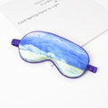 Unisex Van Gogh oil painting sleep mask in blue and purple with elastic strap - #4 After the Rain