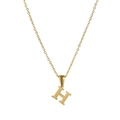 Buchstabe H Gold