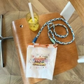Mini white embroidered carousel crossbody bag with colorful woven rope strap and summer vibe - White Mini