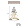 90x120cm illuminated Christmas tree decor with 60 LEDs and white flocked finish - Medium Lighted Flocking Iron Christmas Tree (60 LEDs)