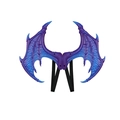 Paars en blauw drakenvleugels kostuumset met elastische banden voor Halloween cosplay - Vleugel / Blauw en Paars
