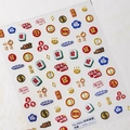 Adesivi per unghie 3D a rilievo per Capodanno con simboli portafortuna e mahjong - Miglior Bastoncino della Fortuna (TS-3552)