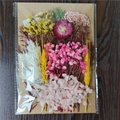DIY dried flower set with purple strawflower and pink hydrangea for craft decoration - Flower Pack No.22
