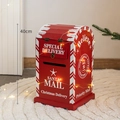 40cm red Santa Mail letterbox Christmas decoration for festive indoor scenes - Height 40cm / Red Mailbox - Desktop Model