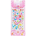 Colorful self-adhesive crystal gem stickers for kids with butterfly and dolphin shapes - Dolphin & Butterfly Gems / 8.5×21cm