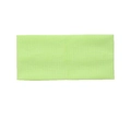 Light green knitted headband with a ribbed texture and cross-knot design - Fluorescent Green