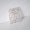 Adesivi per unghie 5D TS-2129 con graziose ragazze cartoon e animali su fondo bianco - TS-2129 Ragazza Versatile