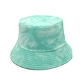 Bob minimaliste en coton tie-dye vert menthe et blanc pour protection solaire extérieure - M (56-58cm) / Vert