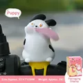 Décoration de guidon en silicone pour vélo motif petit chien blanc à taches noires - Style Petit Chien (3085) / Pièce Unique / Points Noirs et Blancs