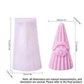 DIY Santa silicone mold for Christmas candles with finished pink gnome figure example - Gnome with Large Hat