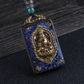 Ebony Ganesha Royal Blue Nepal Single Pendant